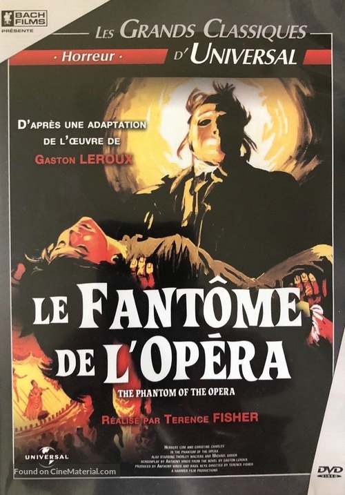The Phantom of the Opera - French DVD movie cover