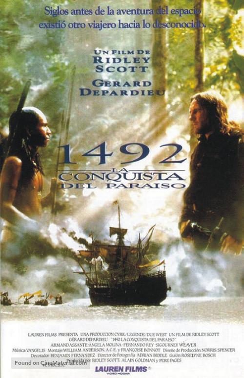 1492: Conquest of Paradise - Spanish VHS movie cover