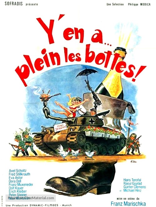 Champagner aus dem Knobelbecher - French Movie Poster