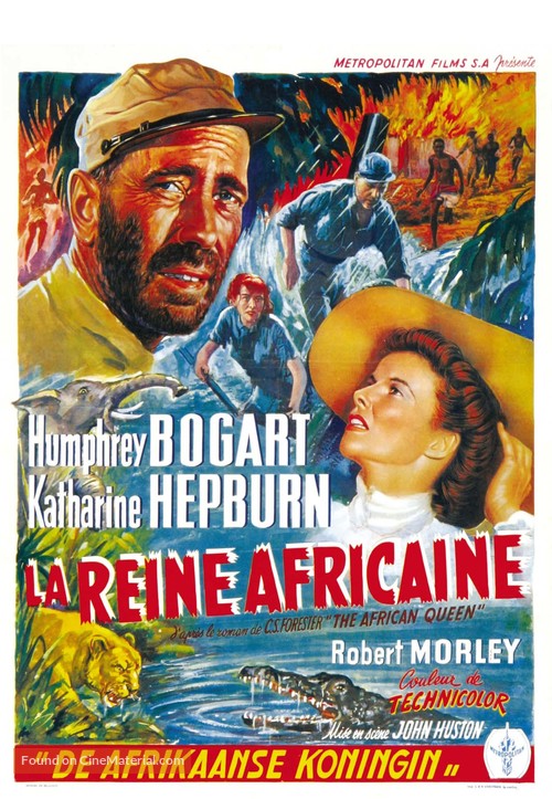 The African Queen - Belgian Theatrical movie poster