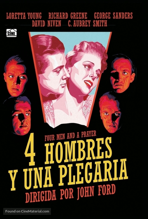 Four Men and a Prayer - Spanish Movie Cover