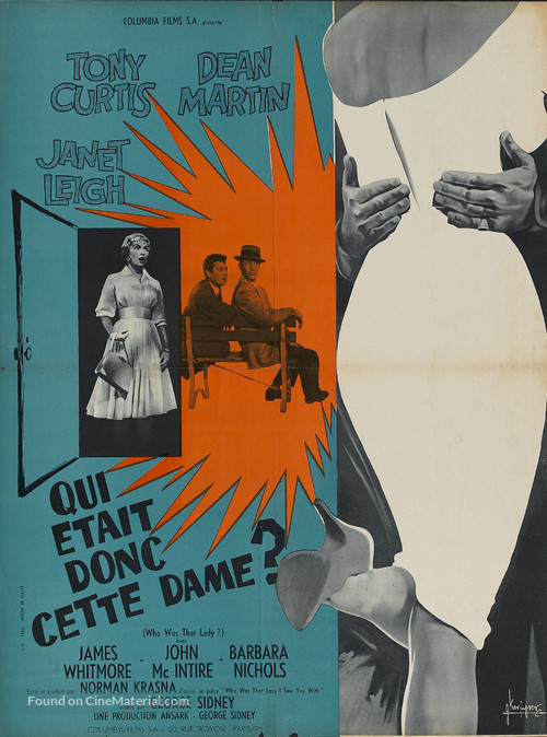 Who Was That Lady? - French Movie Poster
