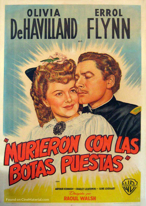 They Died with Their Boots On - Argentinian Movie Poster