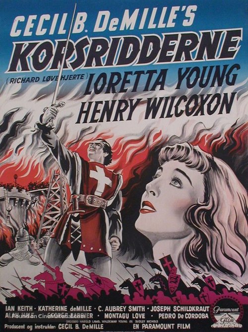 The Crusades - Danish Movie Poster