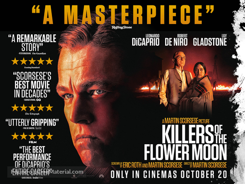 Killers of the Flower Moon - British Movie Poster