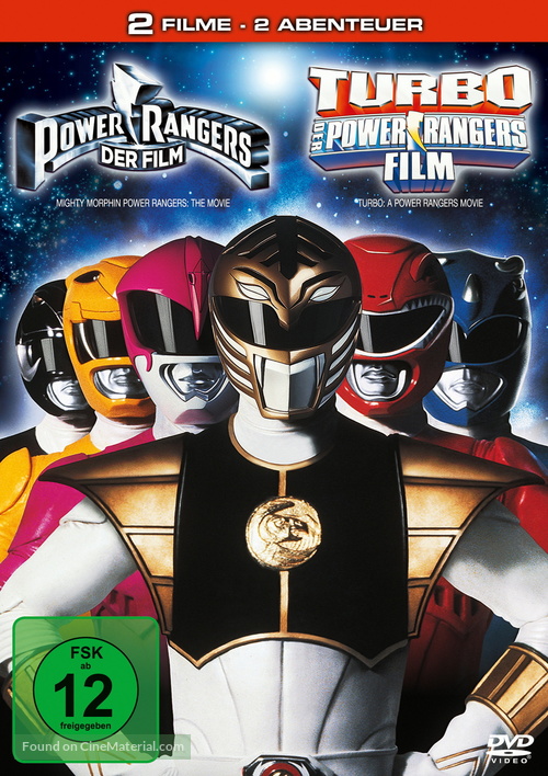 Mighty Morphin Power Rangers: The Movie - German DVD movie cover