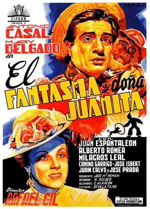 El fantasma y D&ordf; Juanita - Spanish Movie Poster