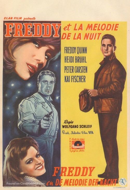 Freddy und die Melodie der Nacht - Belgian Movie Poster