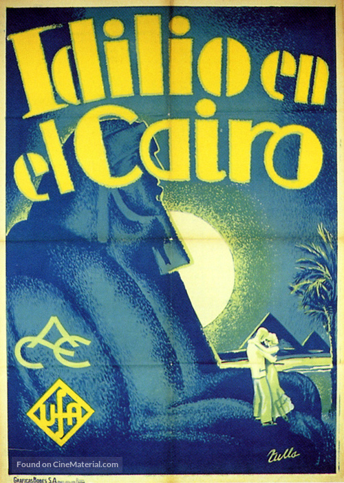 Idylle au Caire - Spanish Movie Poster