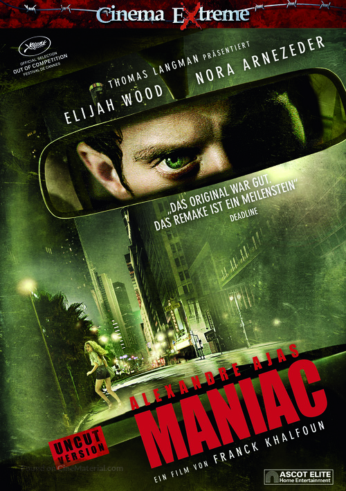 Maniac - Swiss DVD movie cover