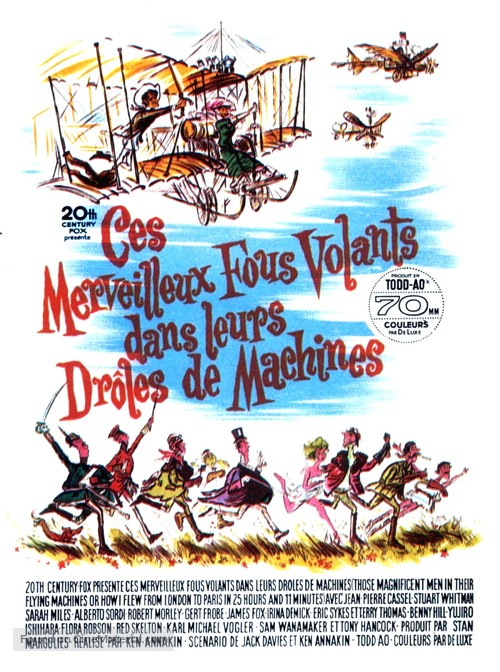 Those Magnificent Men In Their Flying Machines - French Movie Poster