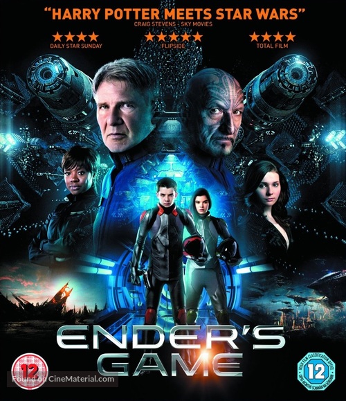 Ender&#039;s Game - British Blu-Ray movie cover