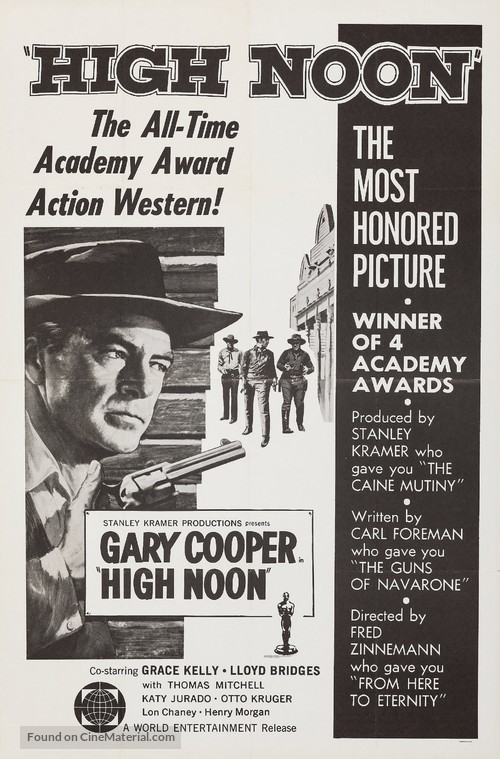 High Noon - Re-release movie poster
