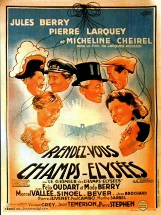 Rendez-vous Champs-Elys&eacute;es - French Movie Poster