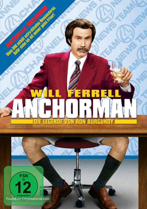 Anchorman: The Legend of Ron Burgundy - German DVD movie cover