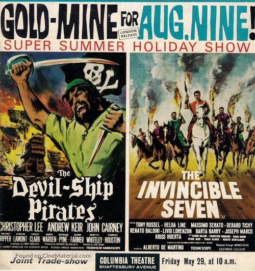 The Devil-Ship Pirates - British Movie Poster