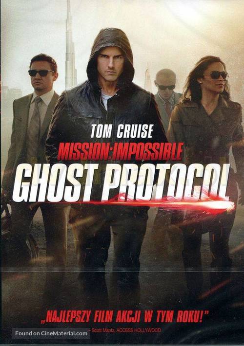 Mission: Impossible - Ghost Protocol - Polish DVD movie cover
