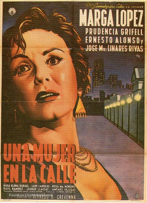 Una mujer en la calle - Mexican Movie Poster