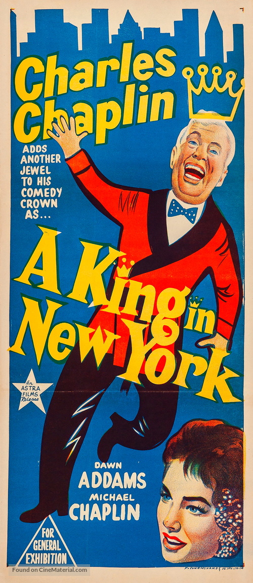 A King in New York - Australian Movie Poster