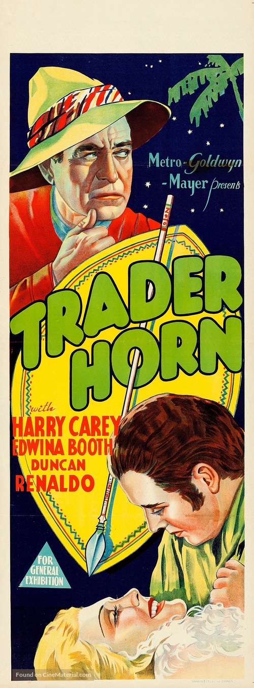 Trader Horn - Australian Movie Poster