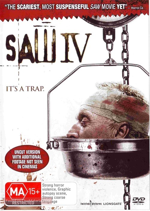 Saw IV - Australian Movie Cover