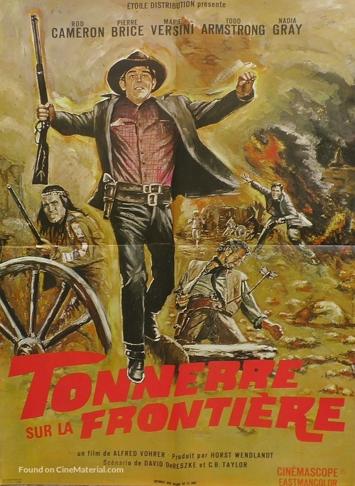 Winnetou und sein Freund Old Firehand - French Movie Poster