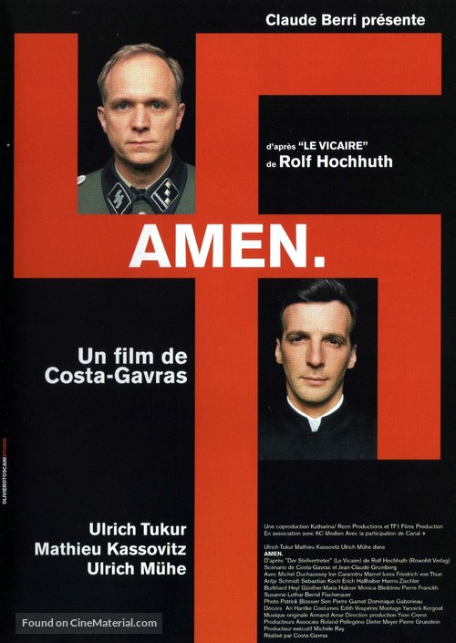 Amen. - French Movie Poster