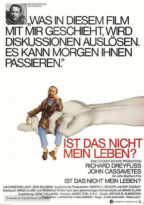 Whose Life Is It Anyway? - German Movie Poster