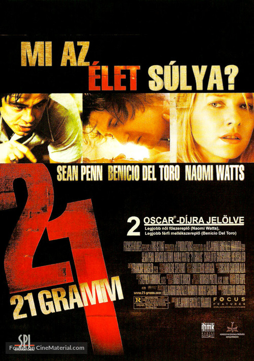 21 Grams - Hungarian Movie Poster