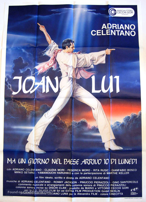 Joan Lui - ma un giorno nel paese arrivo io di luned&igrave; - Italian Movie Poster