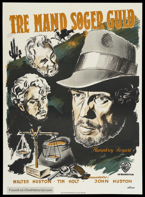The Treasure of the Sierra Madre - Danish Movie Poster