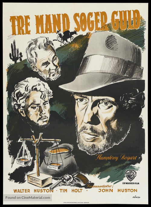 The Treasure of the Sierra Madre - Danish Movie Poster