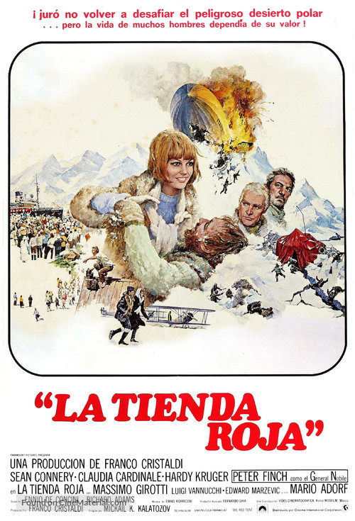 Krasnaya palatka - Spanish Movie Poster