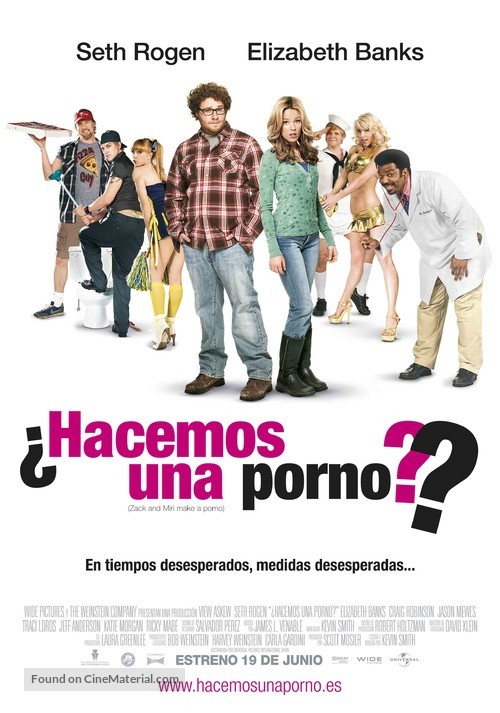 Zack and Miri Make a Porno - Spanish Advance movie poster