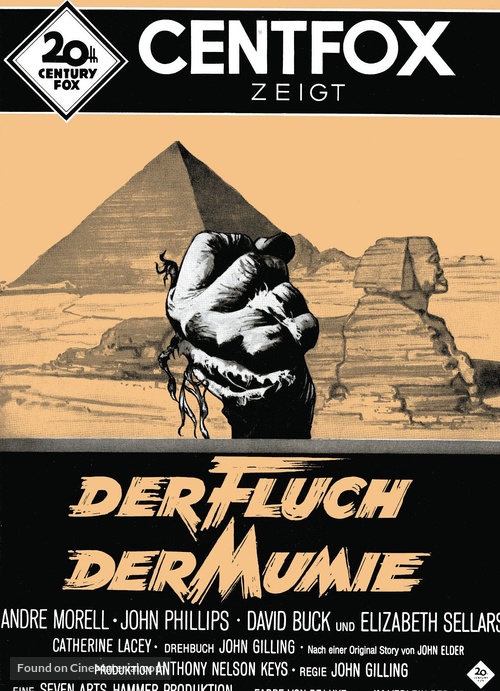 The Mummy&#039;s Shroud - German poster