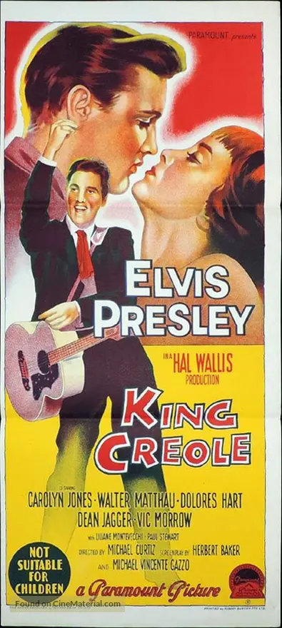 Elvis Presley King Creole Vintage Movie Poster