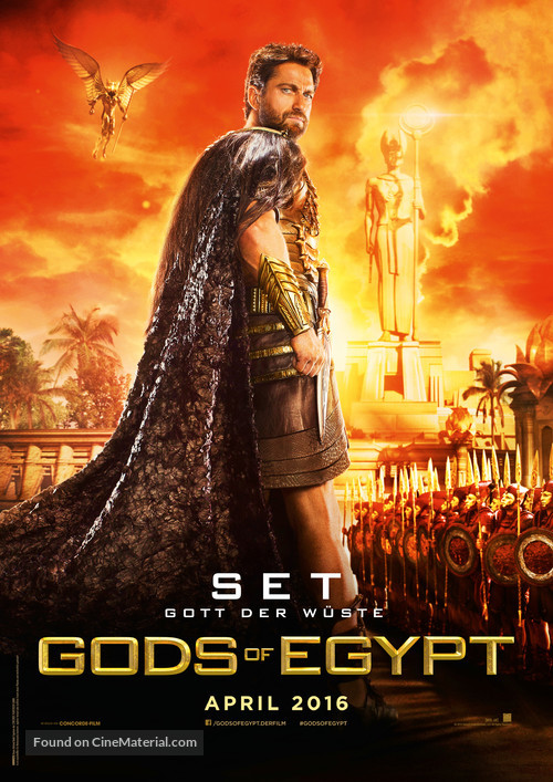 Gods of Egypt - German Movie Poster