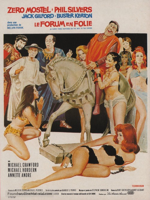 A Funny Thing Happened on the Way to the Forum - French Movie Poster