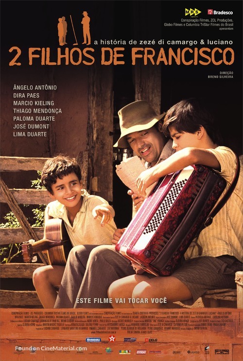 2 Filhos de Francisco - Brazilian Movie Poster
