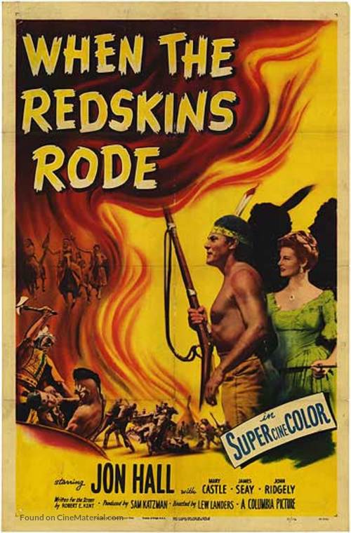 When the Redskins Rode - Movie Poster