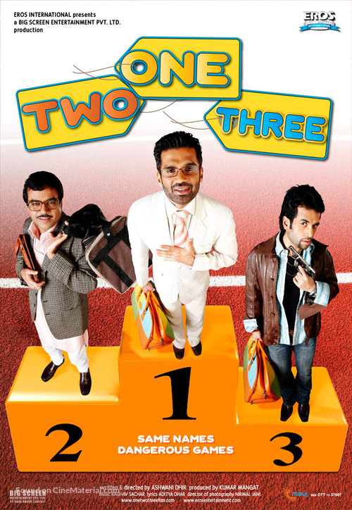 One Two Three - Indian poster
