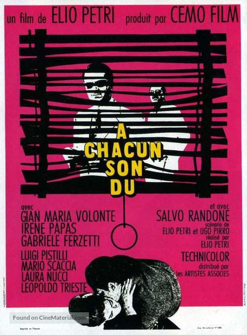 A ciascuno il suo - French Movie Poster