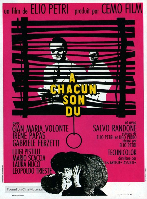 A ciascuno il suo - French Movie Poster