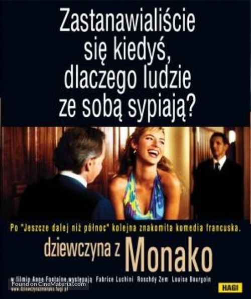 La fille de Monaco - Polish Movie Poster