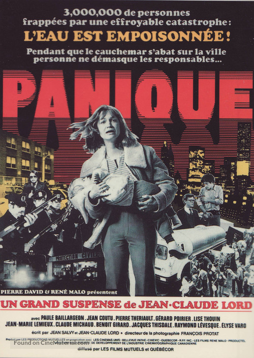 Panique - Canadian Movie Poster