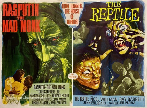 Rasputin: The Mad Monk - British Combo movie poster