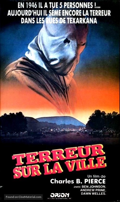 The Town That Dreaded Sundown - French VHS movie cover