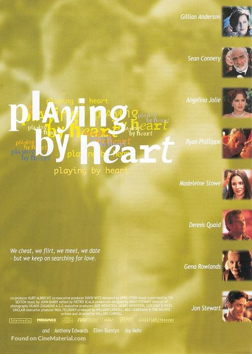 Playing By Heart - Swedish DVD movie cover