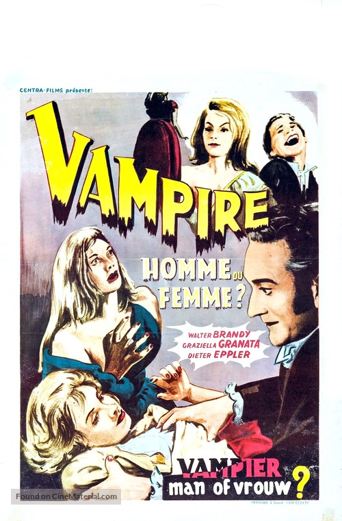 La strage dei vampiri - Belgian Movie Poster