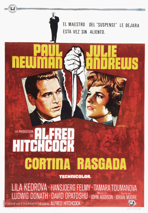 Torn Curtain - Spanish Movie Poster